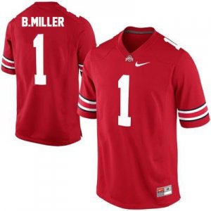 Men's NCAA Ohio State Buckeyes Braxton Miller #1 College Stitched Authentic Nike Red Football Jersey SB20M28VL